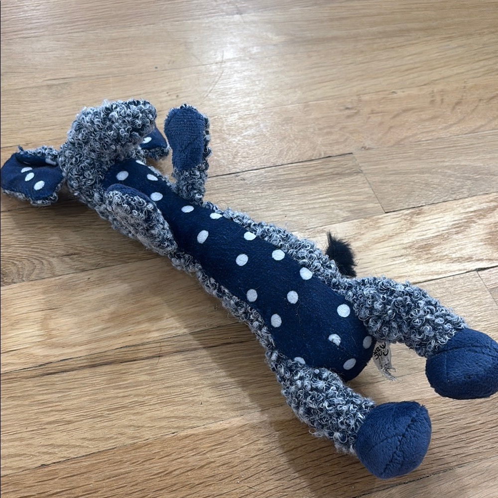 KONG Plush Dog Toy in Gray and Black - Picture 4 of 4